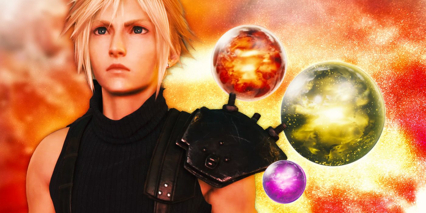 Magic Materia and Cloud from Final Fantasy VII Rebirth