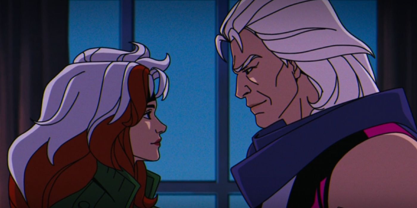 Magneto e Vampira se olhando em X-Men 97