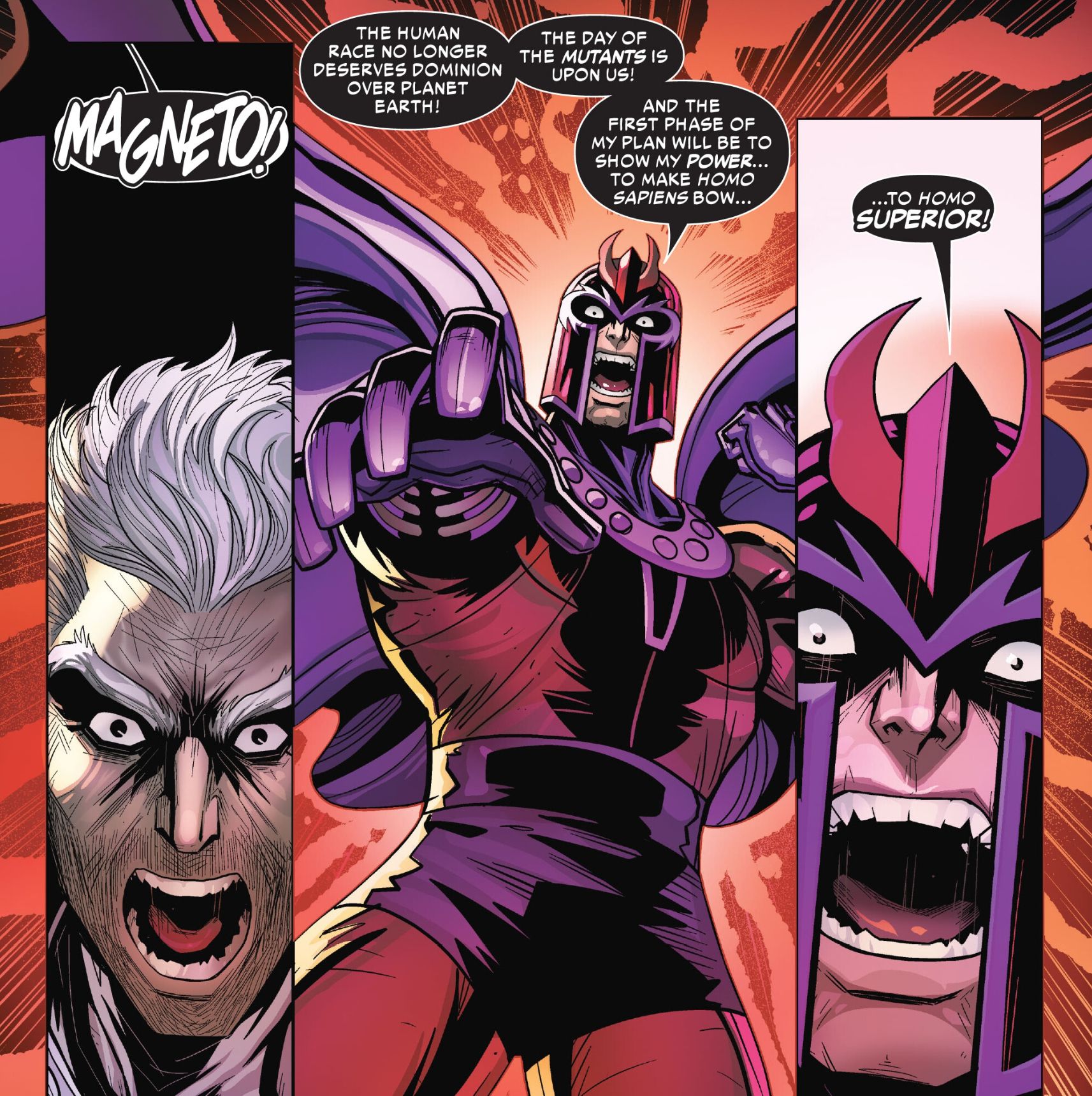 Magneto é confrontado com a raiva bombástica de sua identidade terrorista mutante.