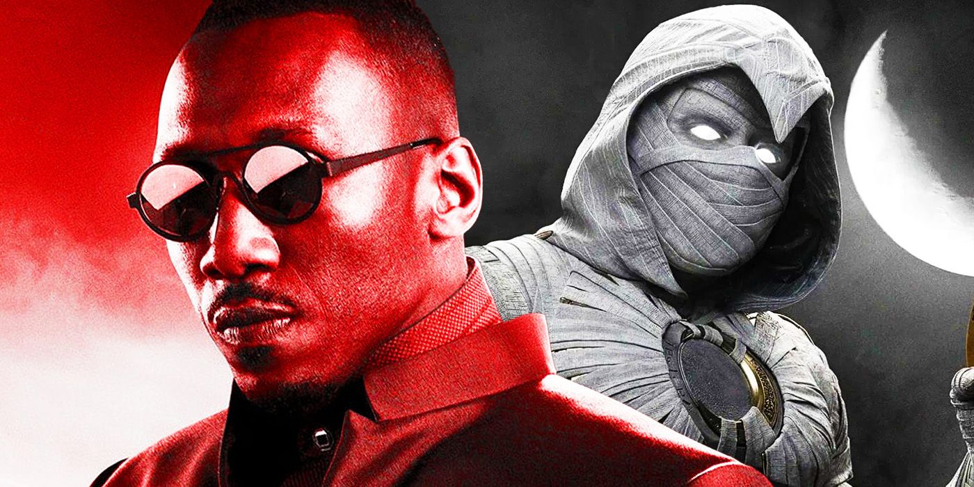 Mahershala Ali in sunglasses with Moon Knight in the MCU
