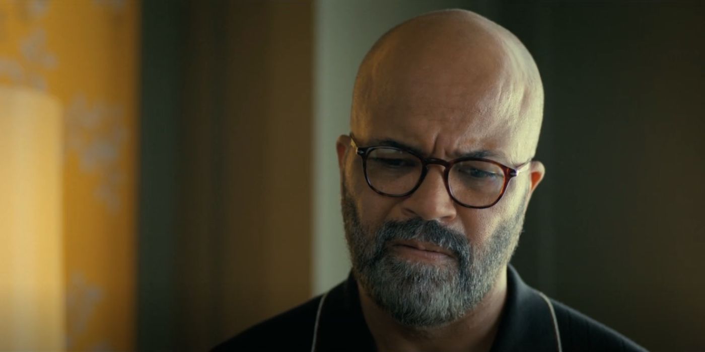 Jeffrey Wright in American Fiction looking concerned