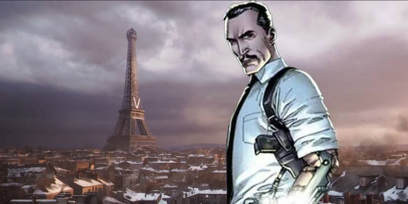 Marvel 1943 - Paris with comic Howard Stark