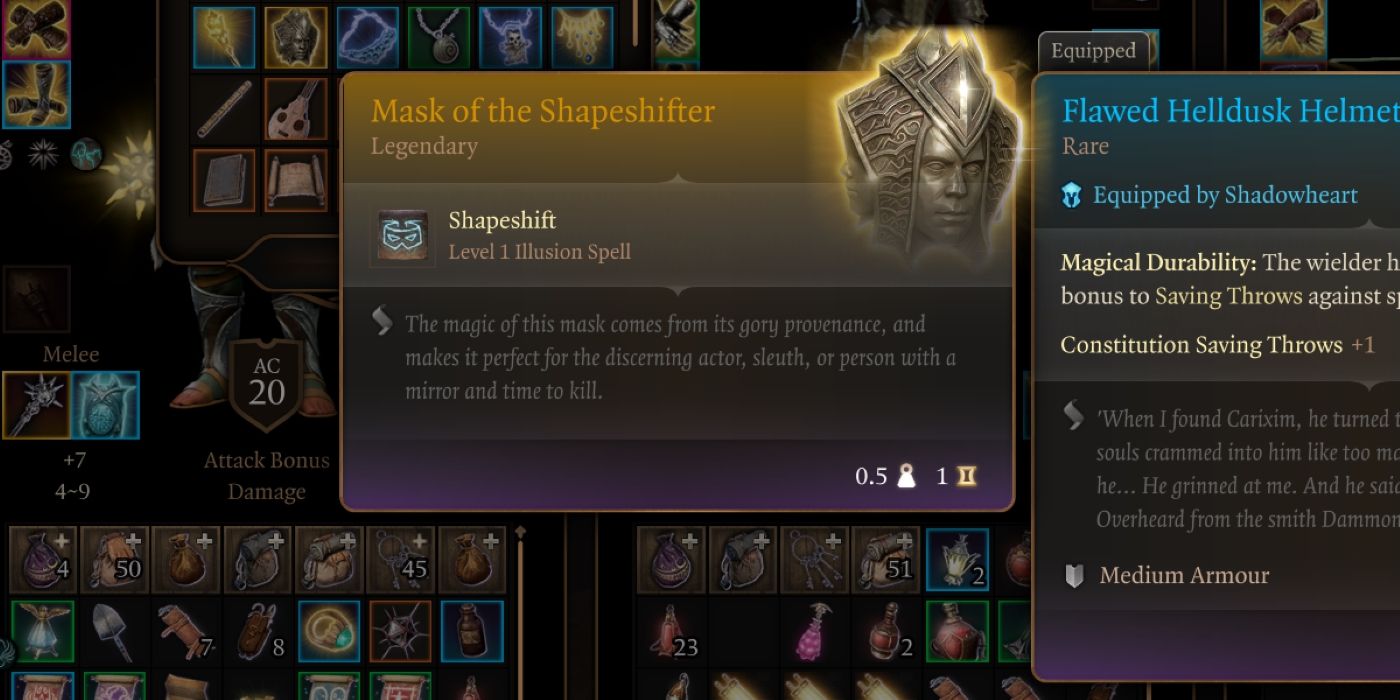 Mask of the Shapeshifter in Baldur's Gate 3.