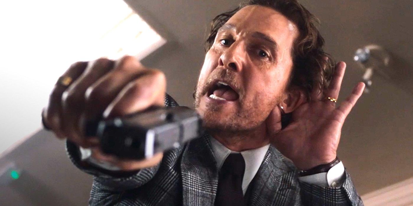 Matthew McConaughey as Michael "Mickey" Pearson in The Gentlemen.