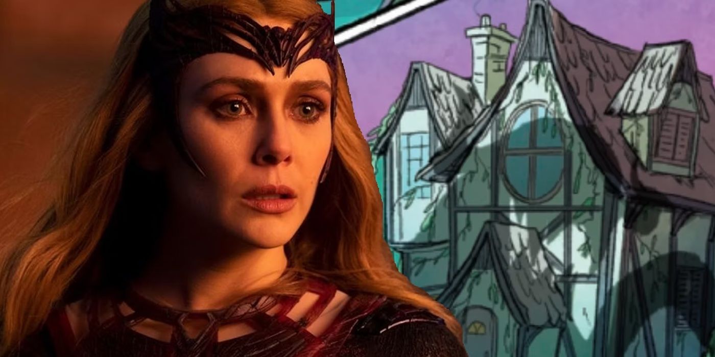 MCU's Scarlet Witch with Marvel Comics' Witch House