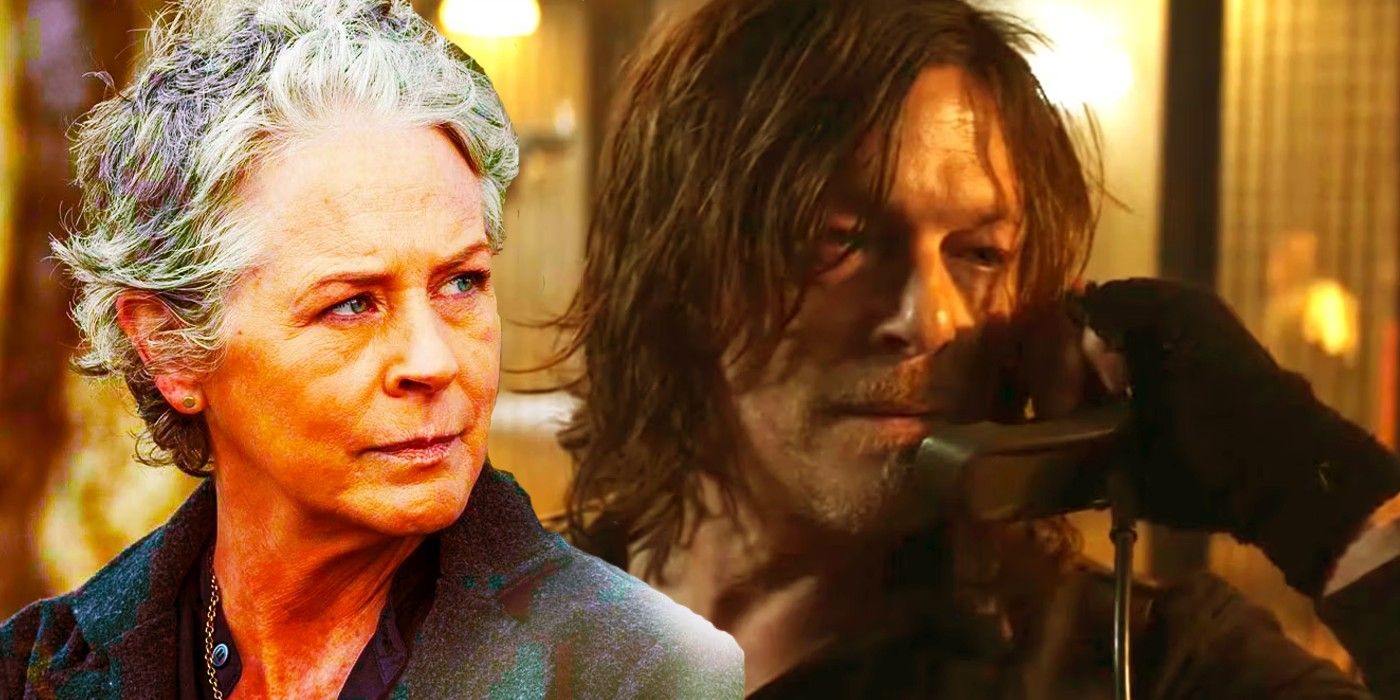 Melissa McBride as Carol and Norman Reedus as Daryl Dixon in The Walking Dead: Daryl Dixon