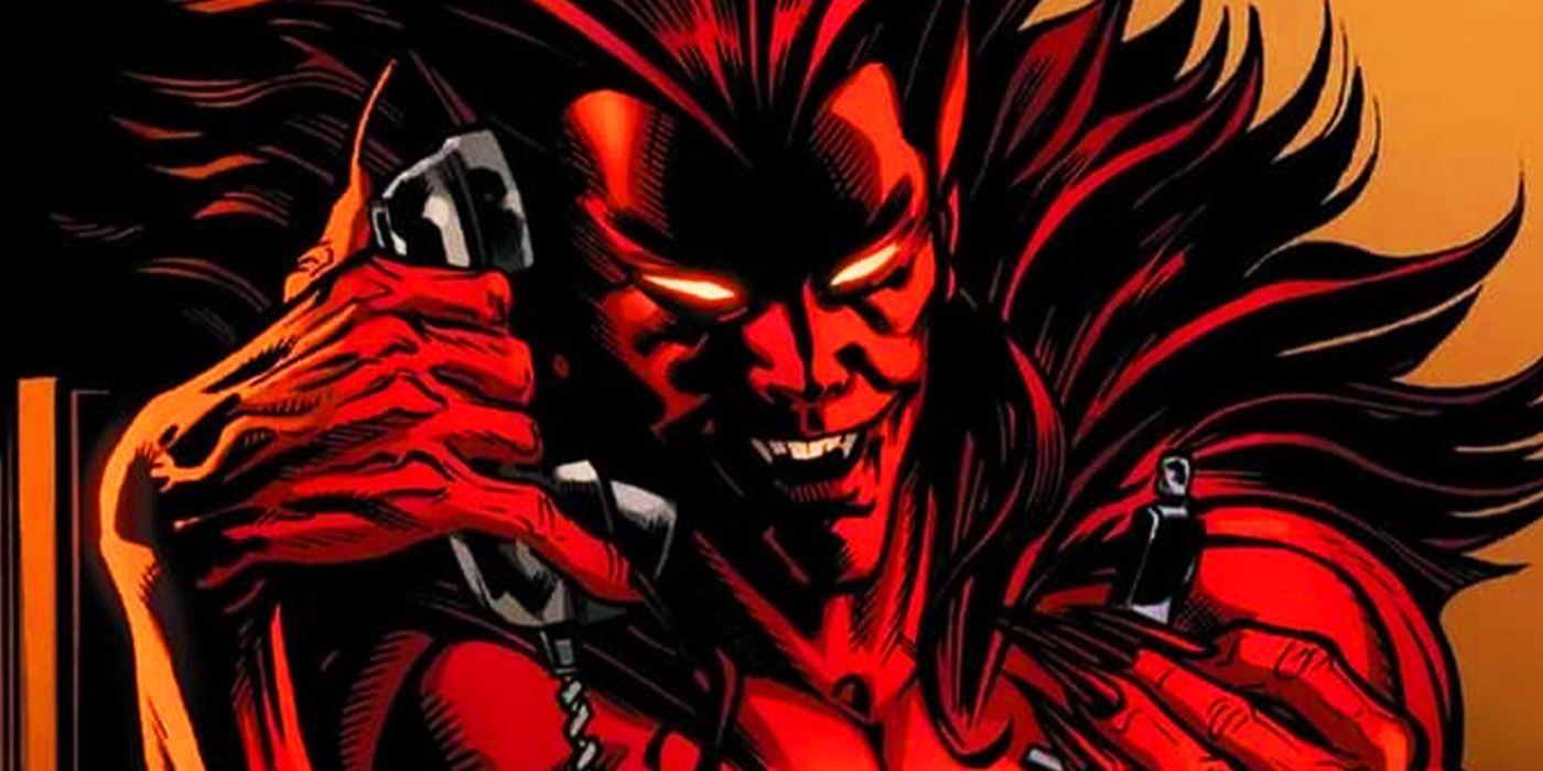Mephisto on the phone in Marvel Comics