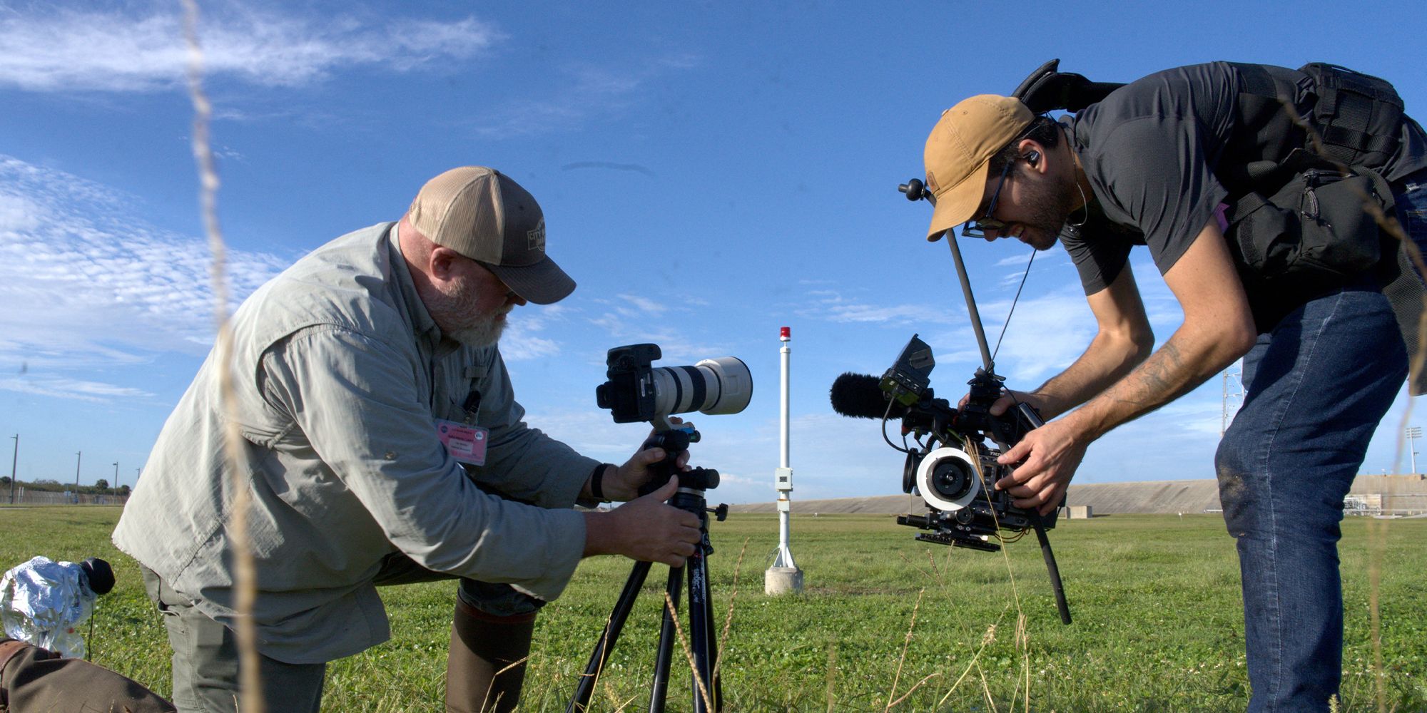 Michael Crommett (DP) films Dan Winters as he prepares to take a photograph. Nat Geo Photographer