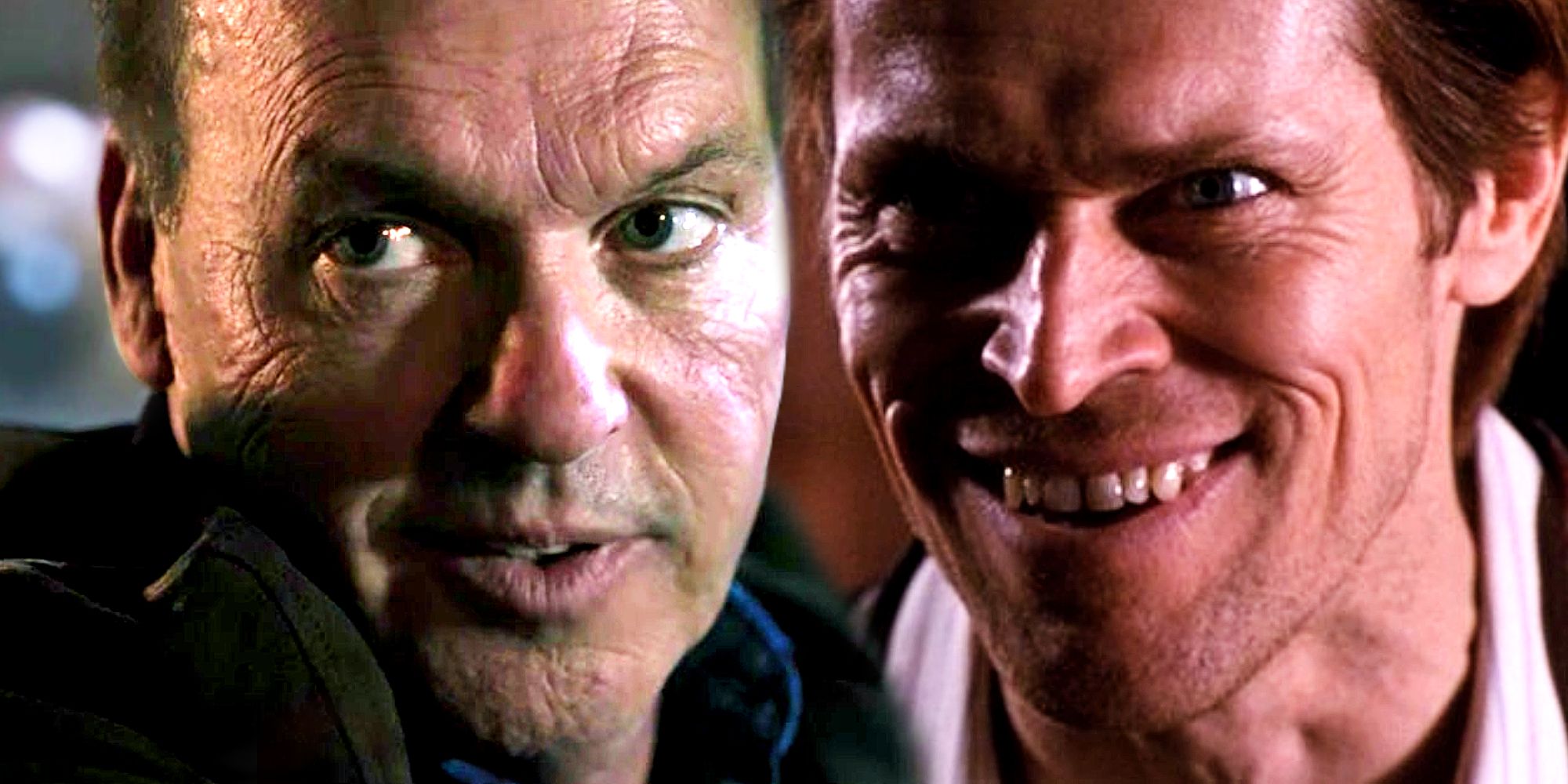 Michael Keaton Stares Menacingly as Vulture in Spider-Man Homecoming and Willem Dafoe Smiles as Green Goblin in Sam Raimi's Spider-Man