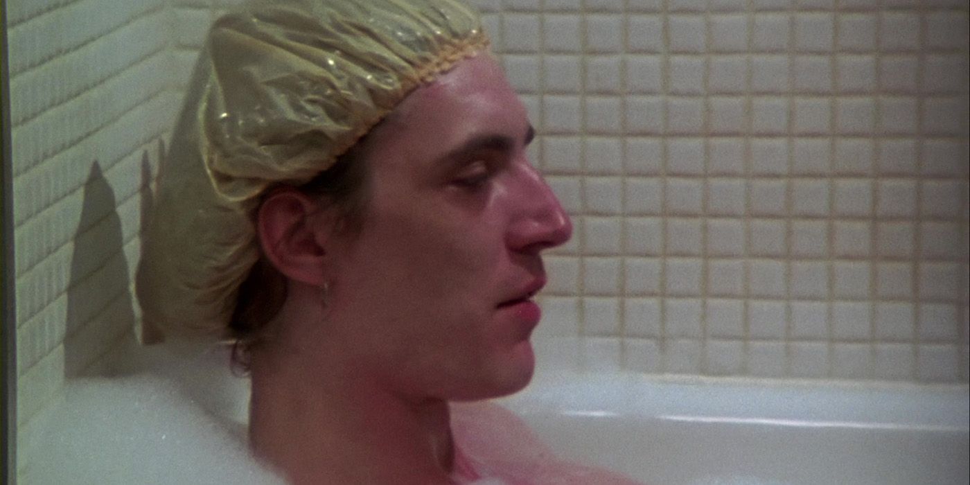 Mick Shrimpton in a bathtub in Spinal Tap