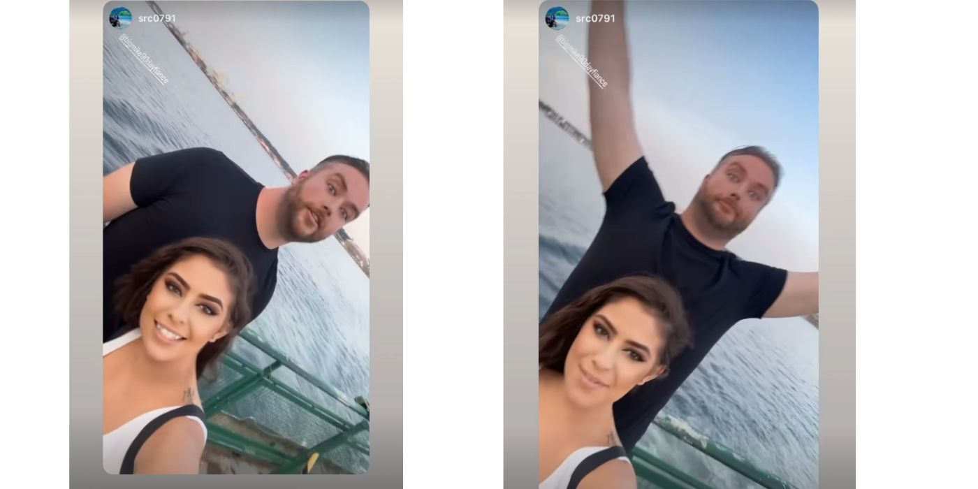 Mike 90 Day Fiance Girlfriend Sarah Rose in selfie video 