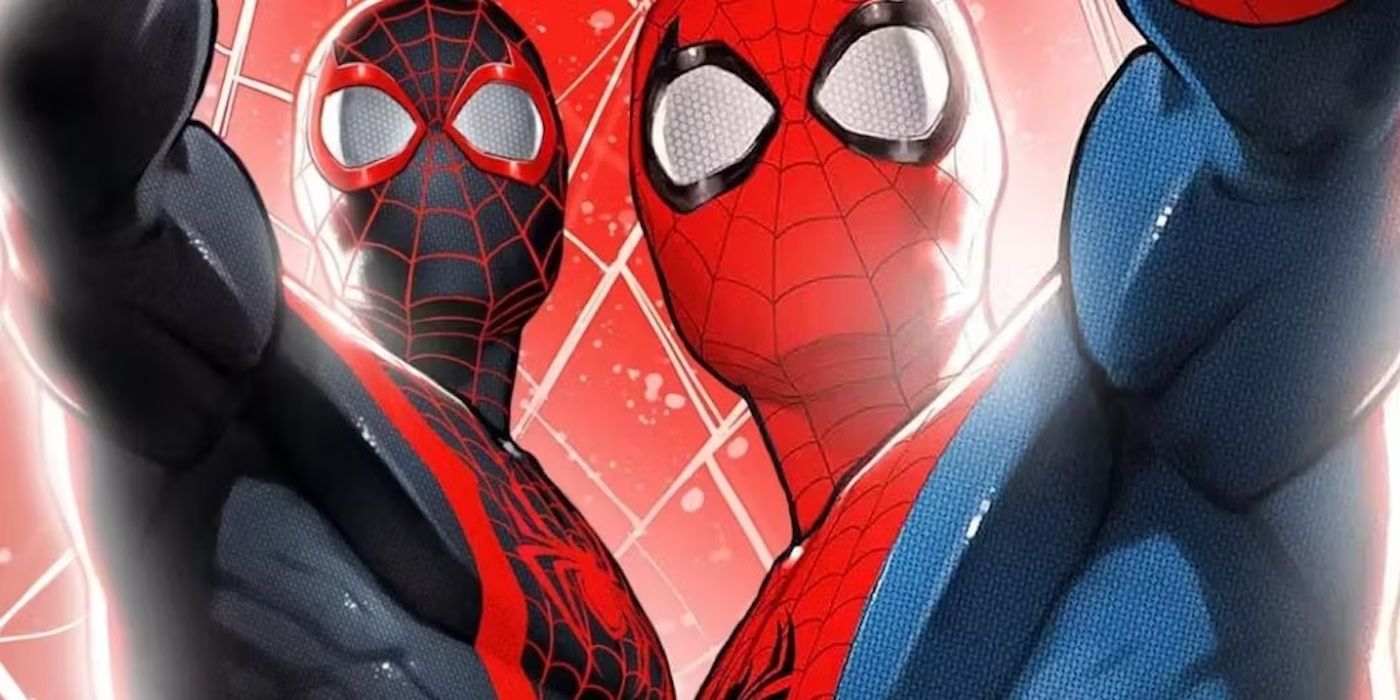 Miles Morales e Peter Parker Homens-Aranha