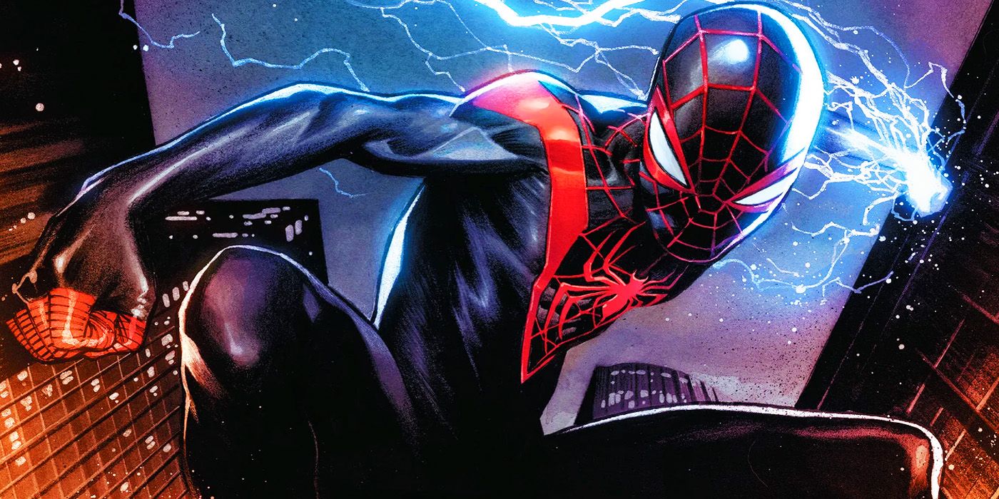 Miles Morales showing off his Spider-Man powers in Marvel Comics