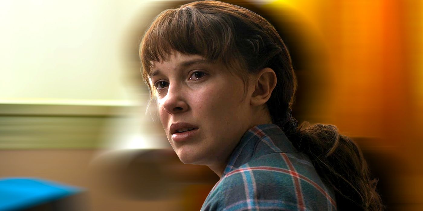 Millie Bobby Brown as Eleven crying in Stranger Things season 4
