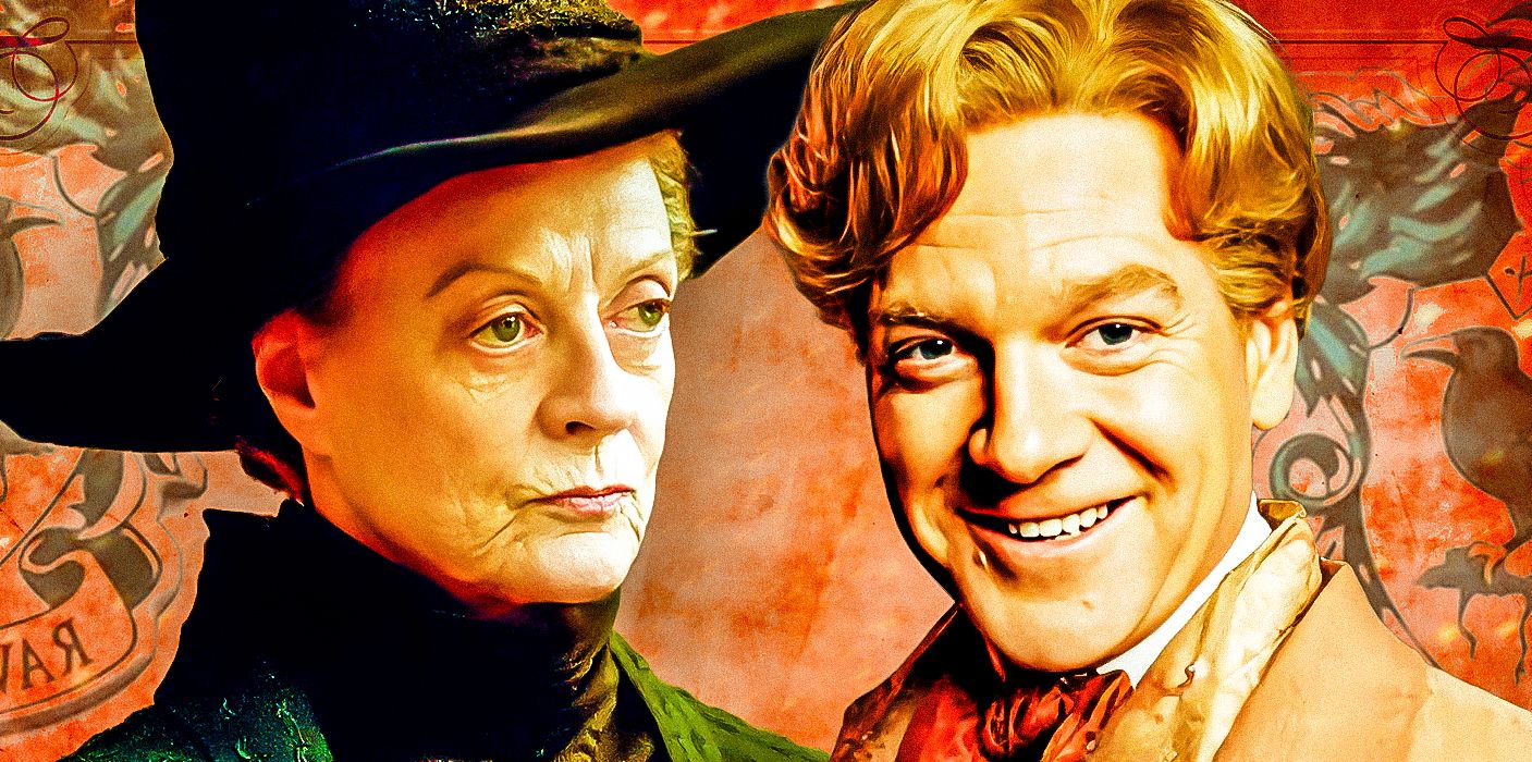 Minerva McGonagall and Gilderoy Lockhart from The Harry Potter movie Franchise