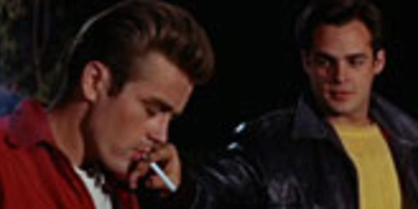 Jim e Buzz fumando em Rebel Without a Cause