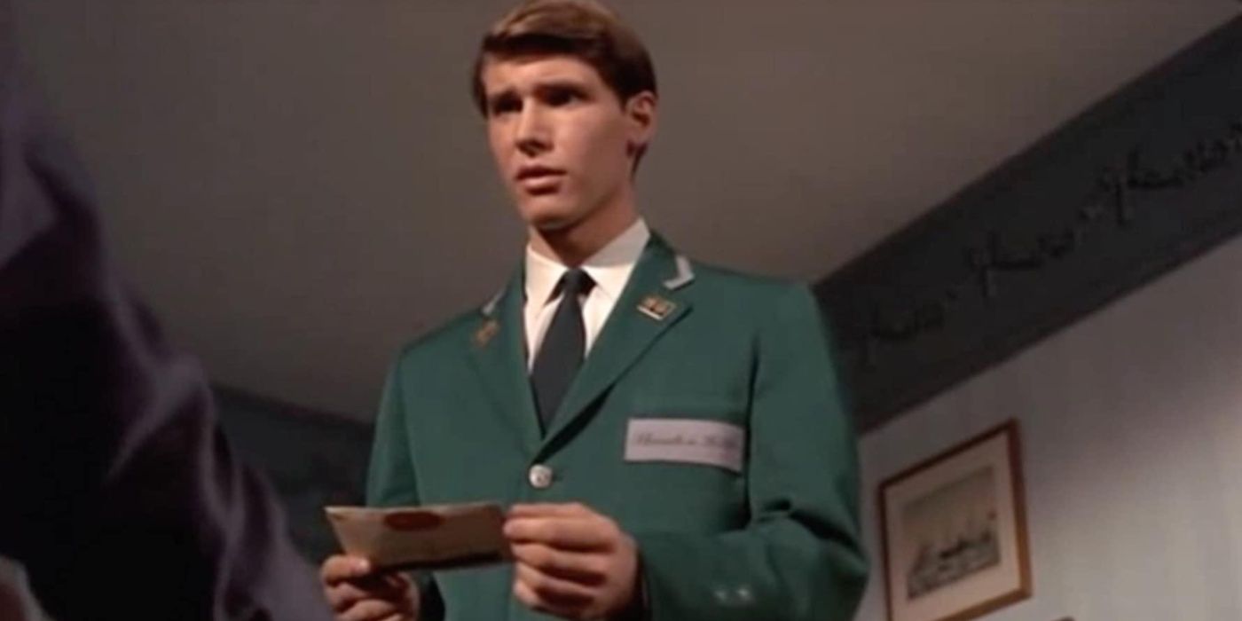 Harrison Ford as a bellboy in Dead Heat on the carousel