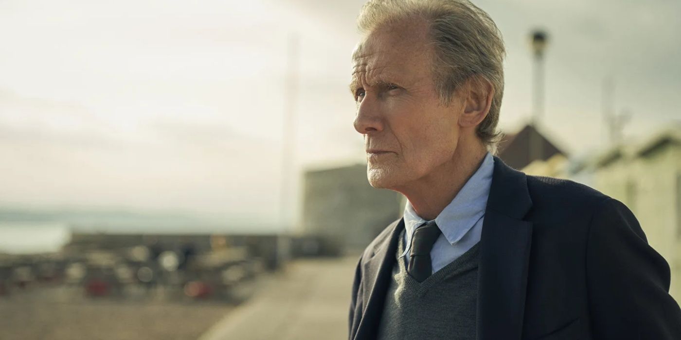 Bill Nighy looks out to the sea in Hope Gap