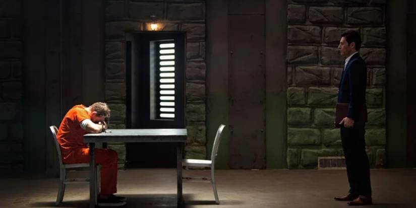 Dr. Martin and Brady talking in the penitentiary in Nefarious