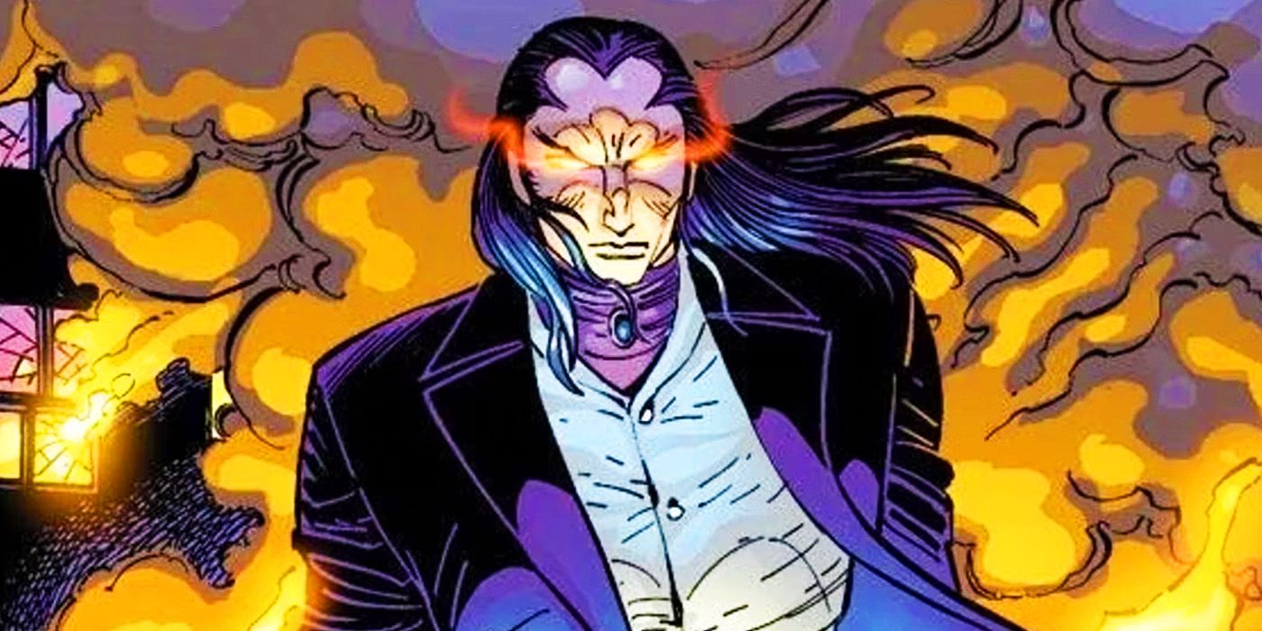 Morlun with flames in Marvel Comics