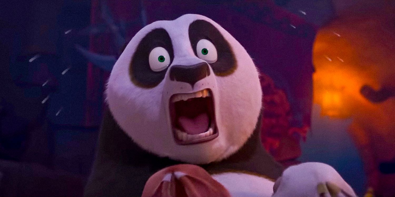 Po screaming in Kung Fu Panda 4