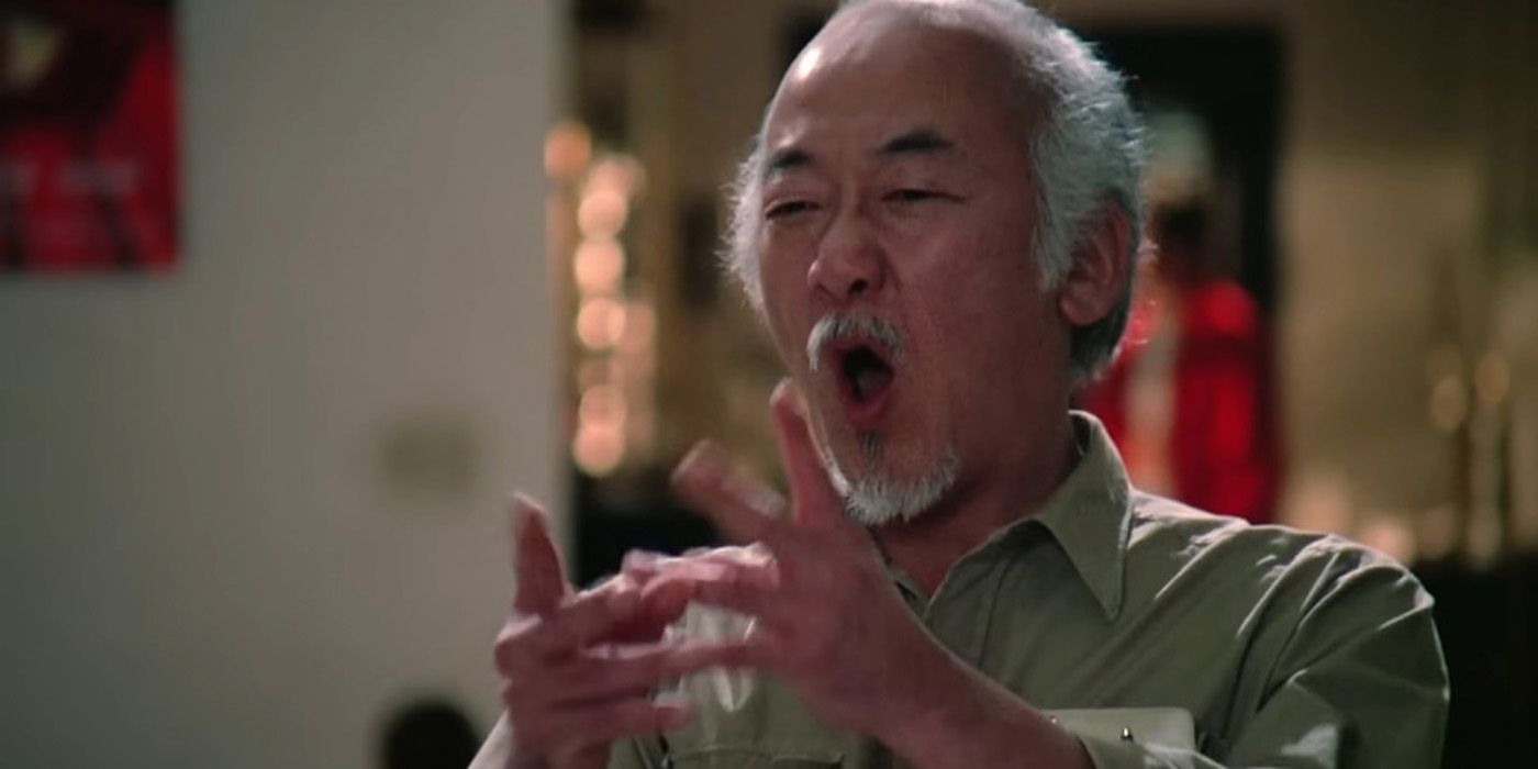 Mr Miyaki mocking Terry Silver in Karate Kid III.