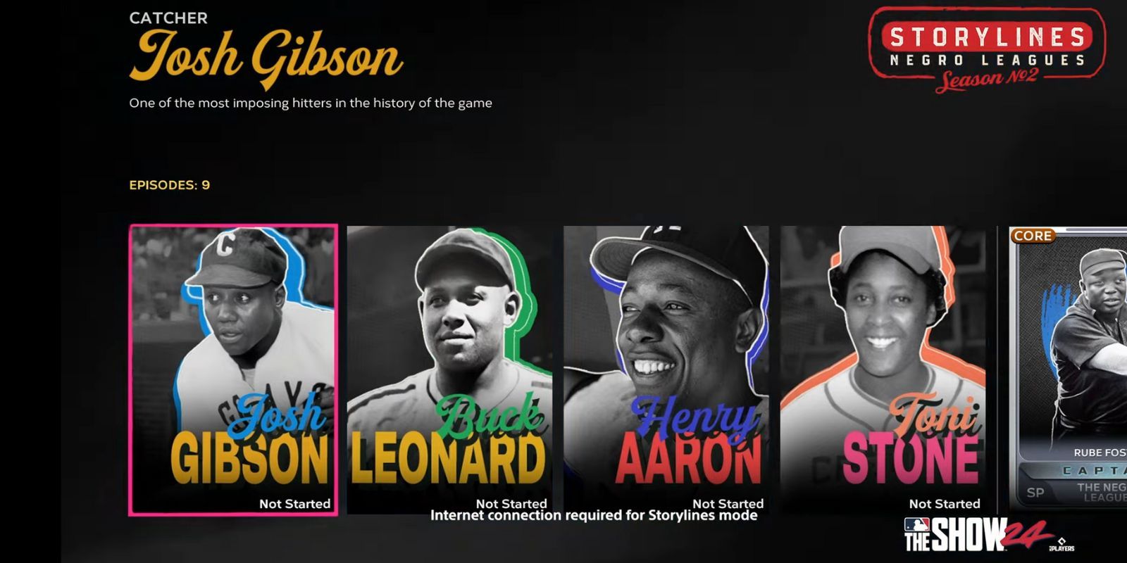 Histórias da Liga Negra na MLB The Show 24