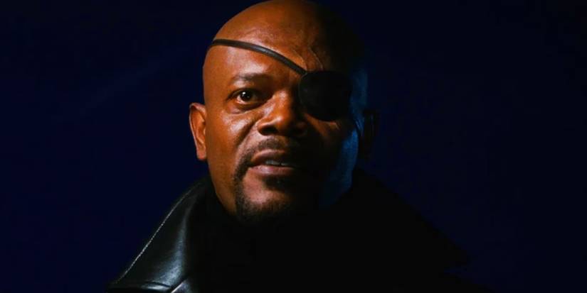 Samuel L. Jackson as Nick Fury in the post-credits scene in Iron Man (2008)