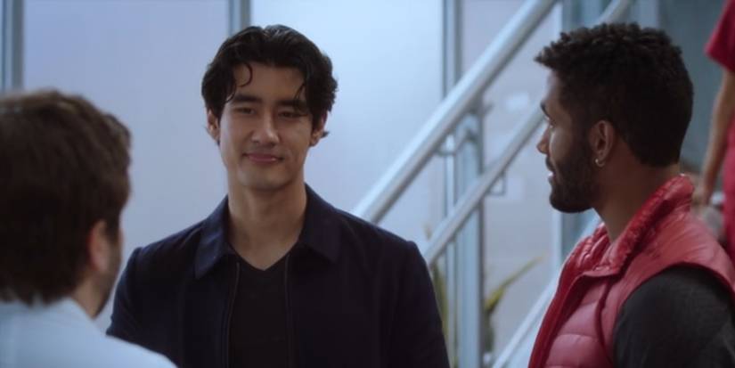 Alex Landi As Nico Kim & Brandon Santana As Jason Talking To Levi Schmitt In Grey's Anatomy.jpg