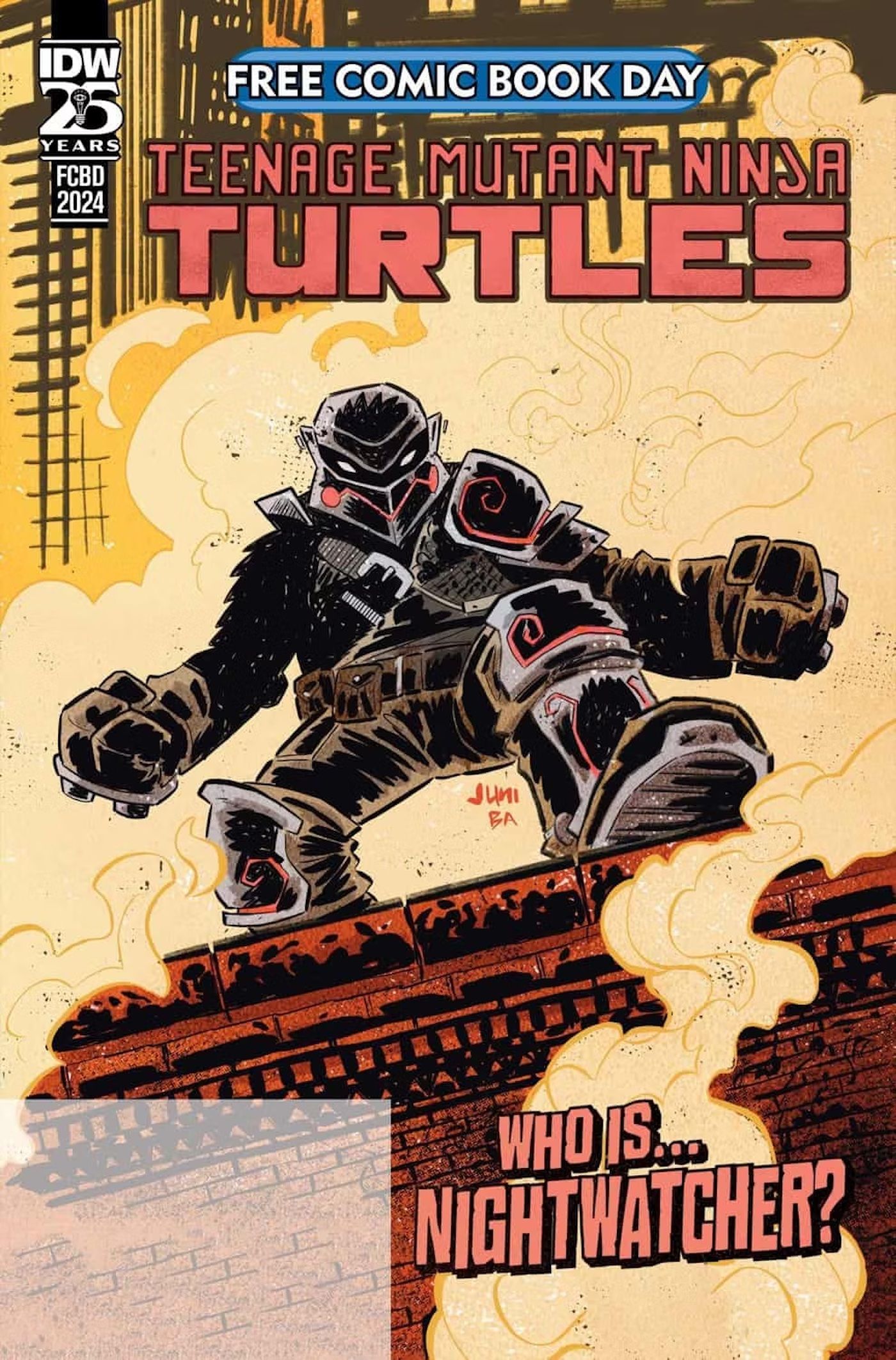 Nightwatcher on the cover of TMNT Free Comic Book Day issue