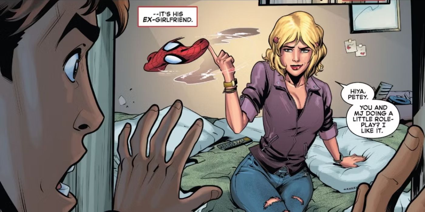 Norah Winters discovering Peter Parker's Spider-Man connection in Marvel Comics