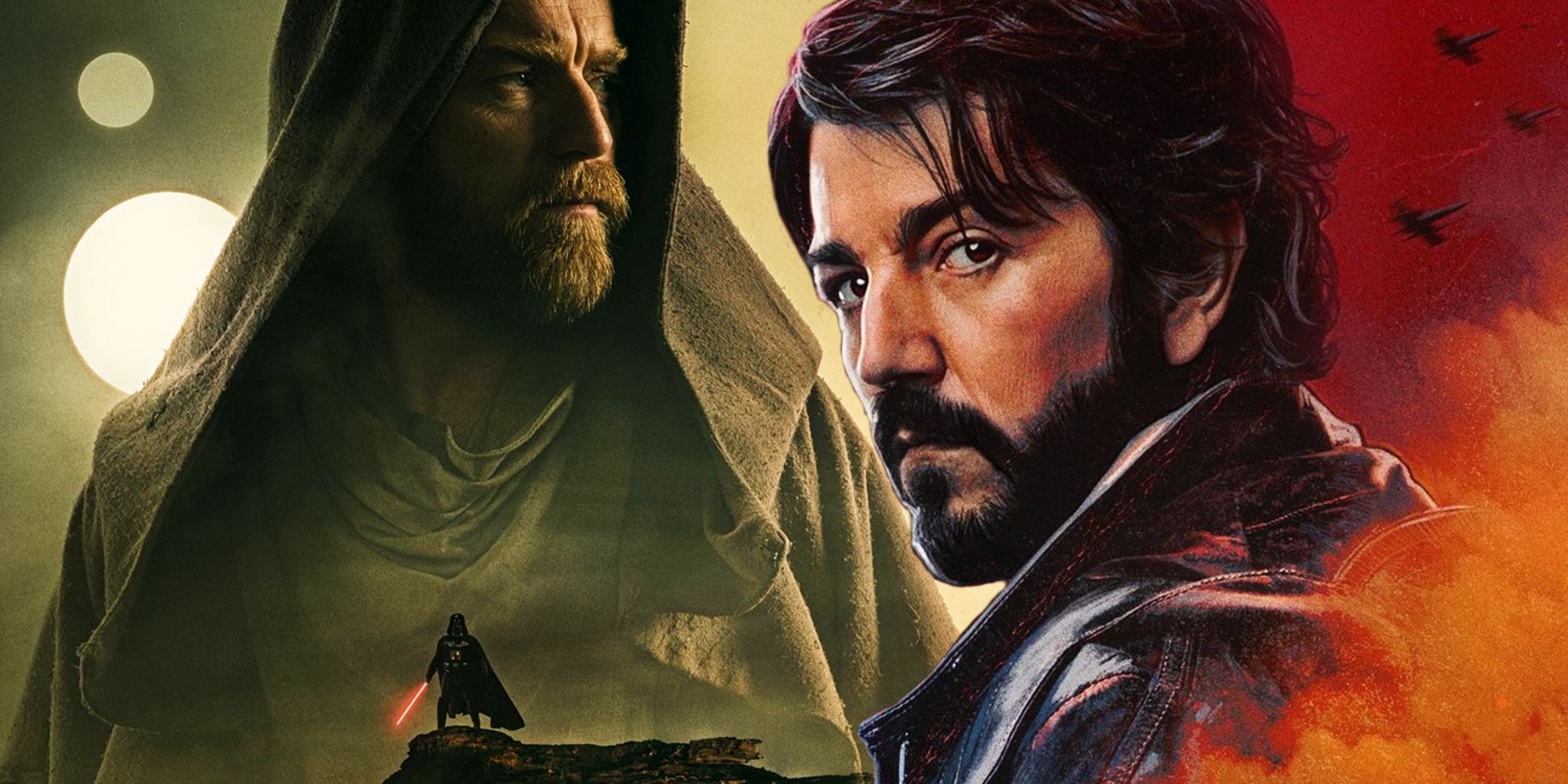 The posters for Obi-Wan Kenobi season 1 and Andor season 1