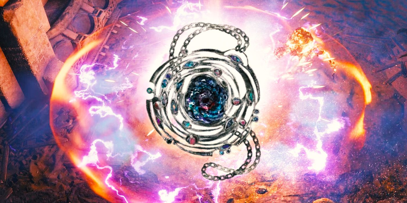 Omnis Amulet unique item from Last Epoch