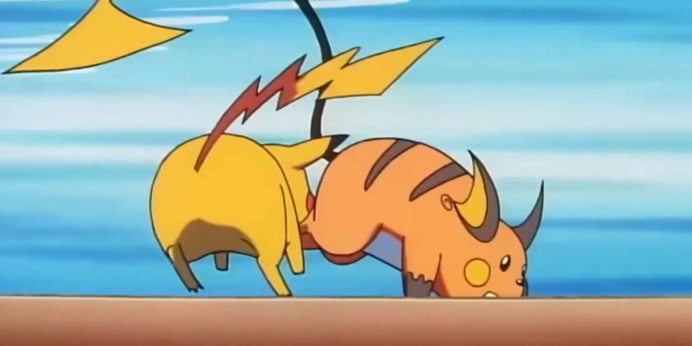 Pikachu ultrapassa Raichu em velocidade