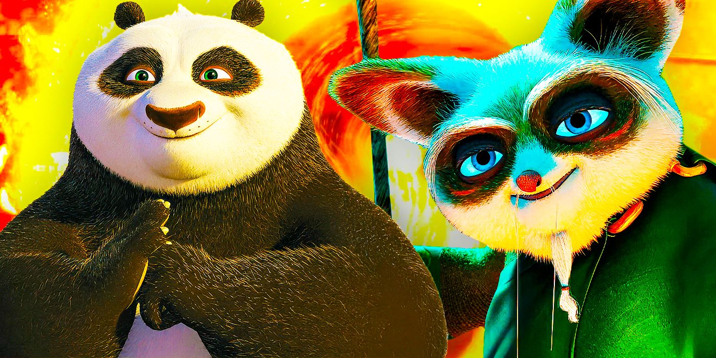 Po and Master Shifu from the Kung Fu Panda movies