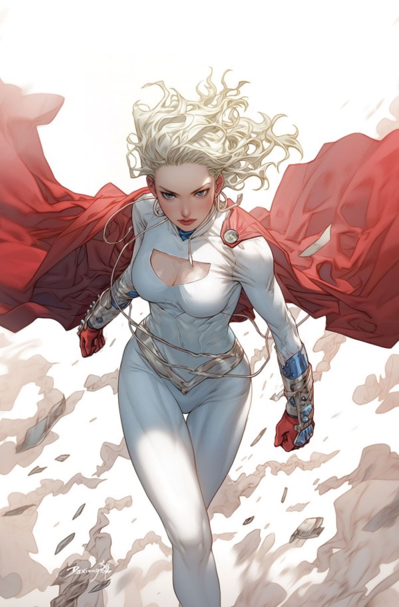 Power Girl #10 com Paige e seu visual de alta fantasia