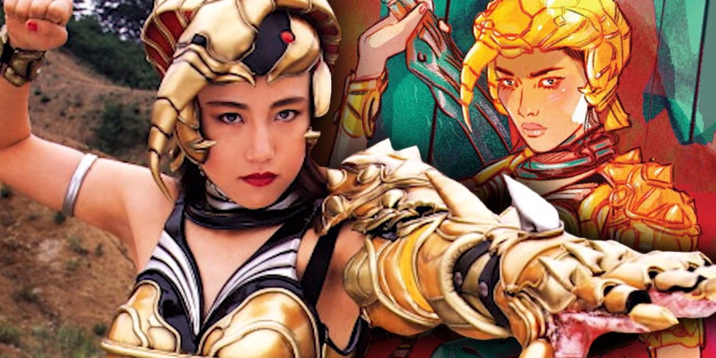 power rangers' scorpina tv and comic depictions