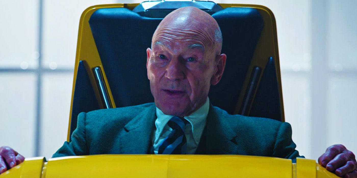 Professor X in yellow chair in Doctor Strange in the Multiverse of Madness