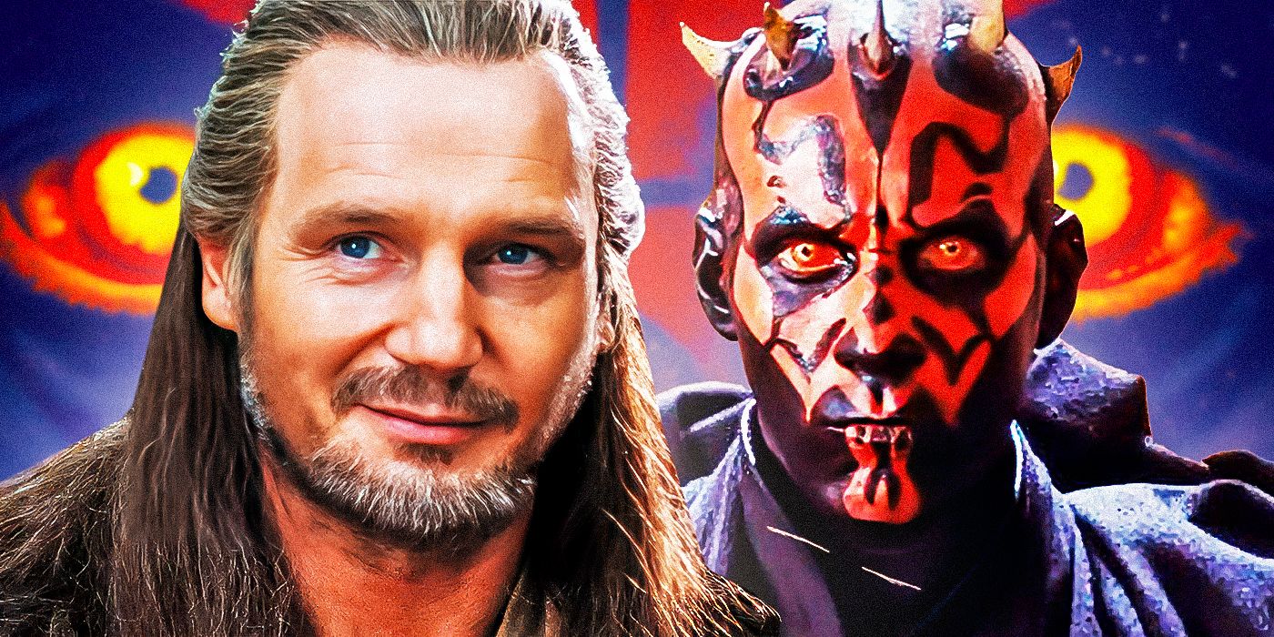Qui-Gon and Darth Maul From Star Wars Episode I- The Phantom Menace