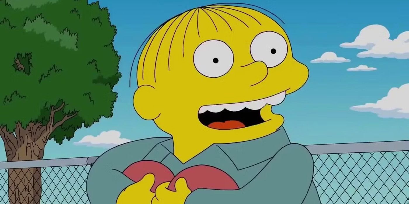 Ralph sitting down in The Simpsons