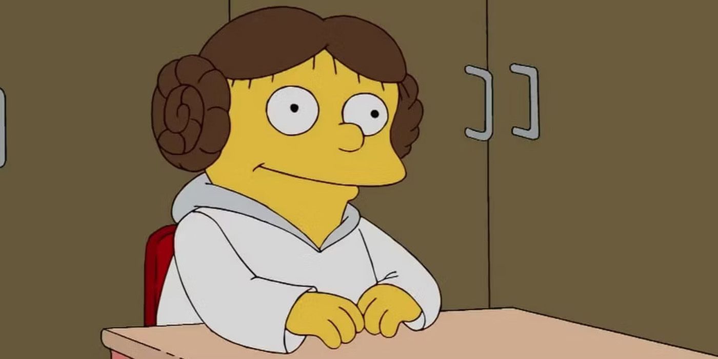Ralph Wiggum as Princess Leia on The Simpsons