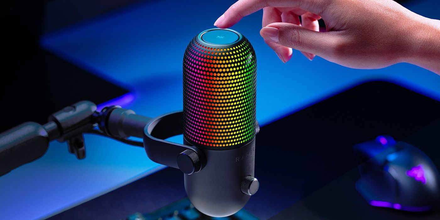 Razer Seiren V3 Chroma Tap Botão Mudo