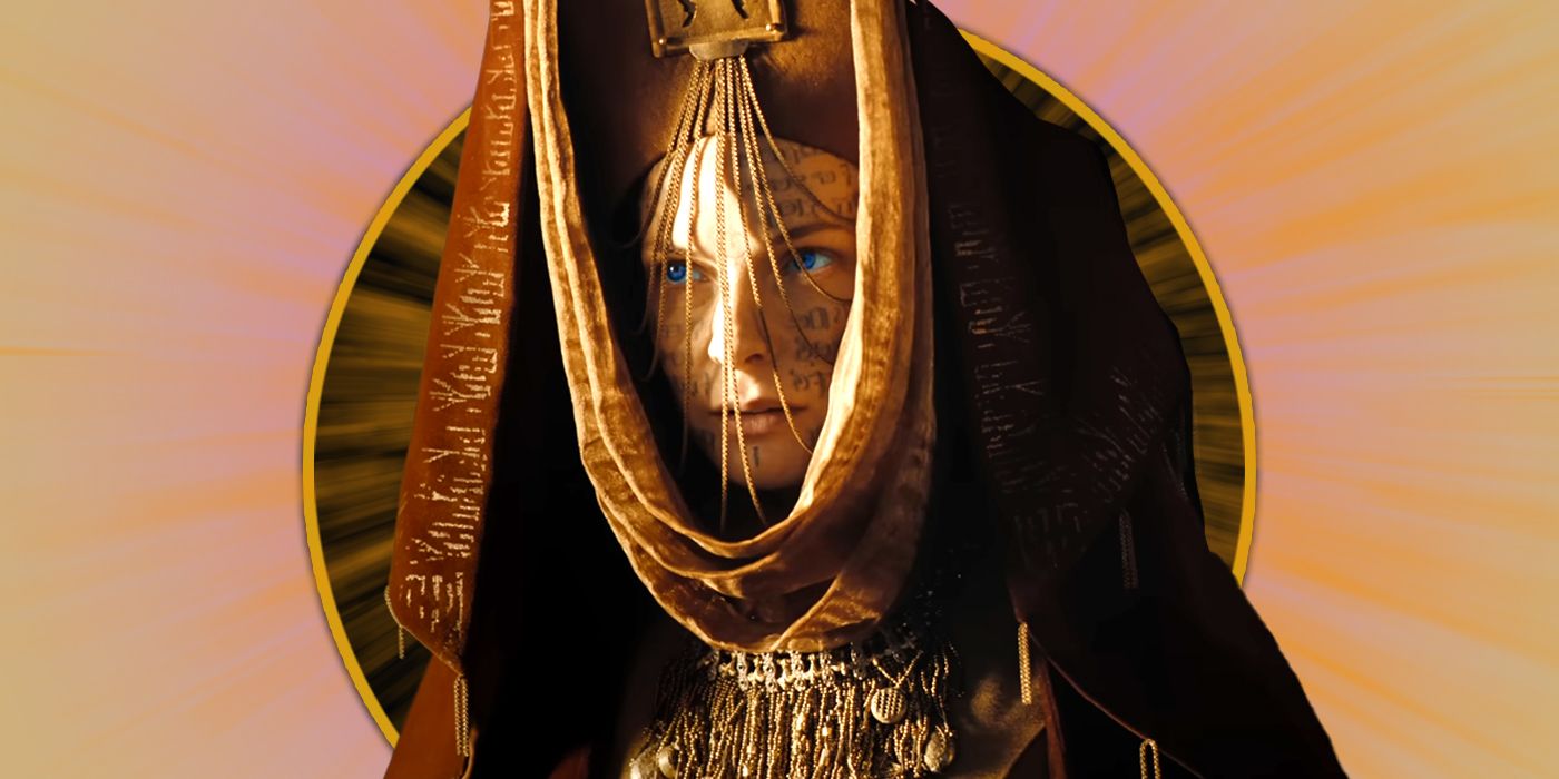Rebecca Ferguson as Lady Jessica looking serious in Dune Part Two Exclusive header