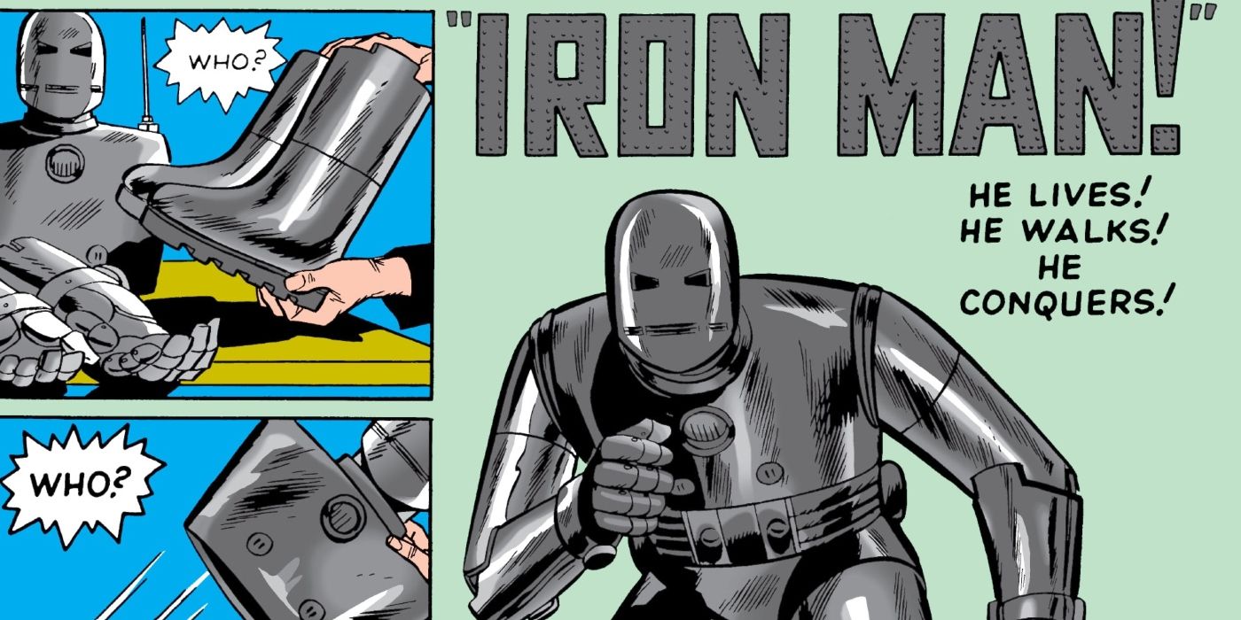 A primeira aparição do Homem de Ferro na Marvel Comics.