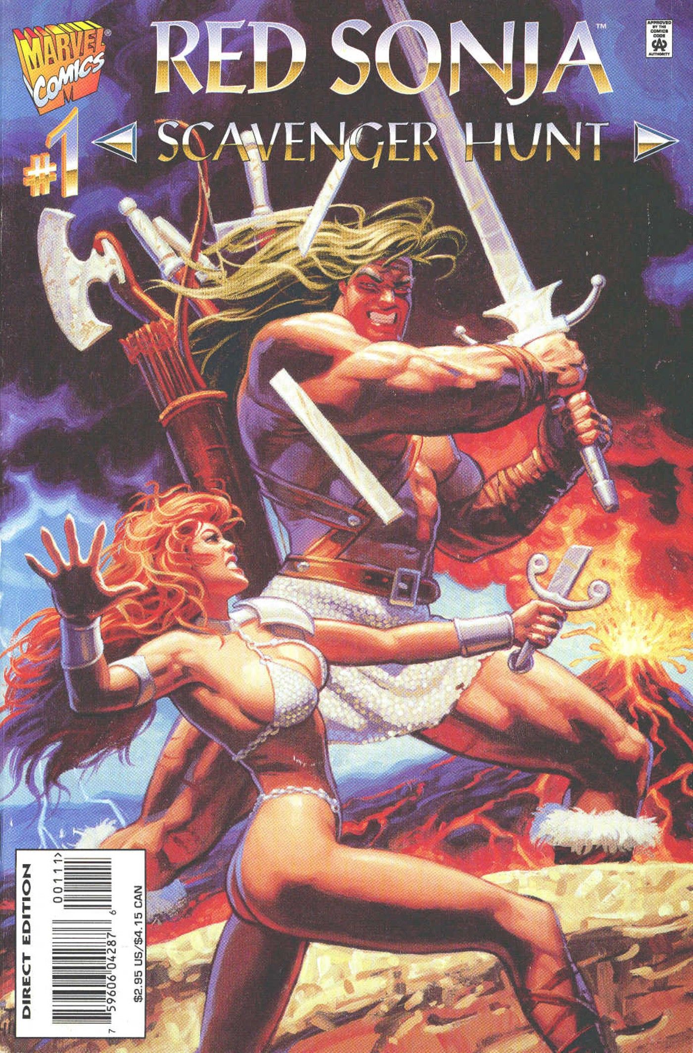 Capa da caça ao tesouro Red Sonja