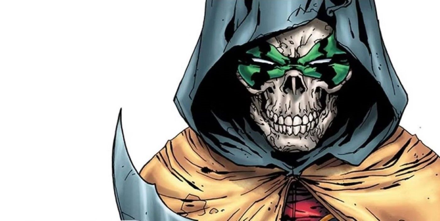 Robin Rises featuring Damian Wayne with Skull Face