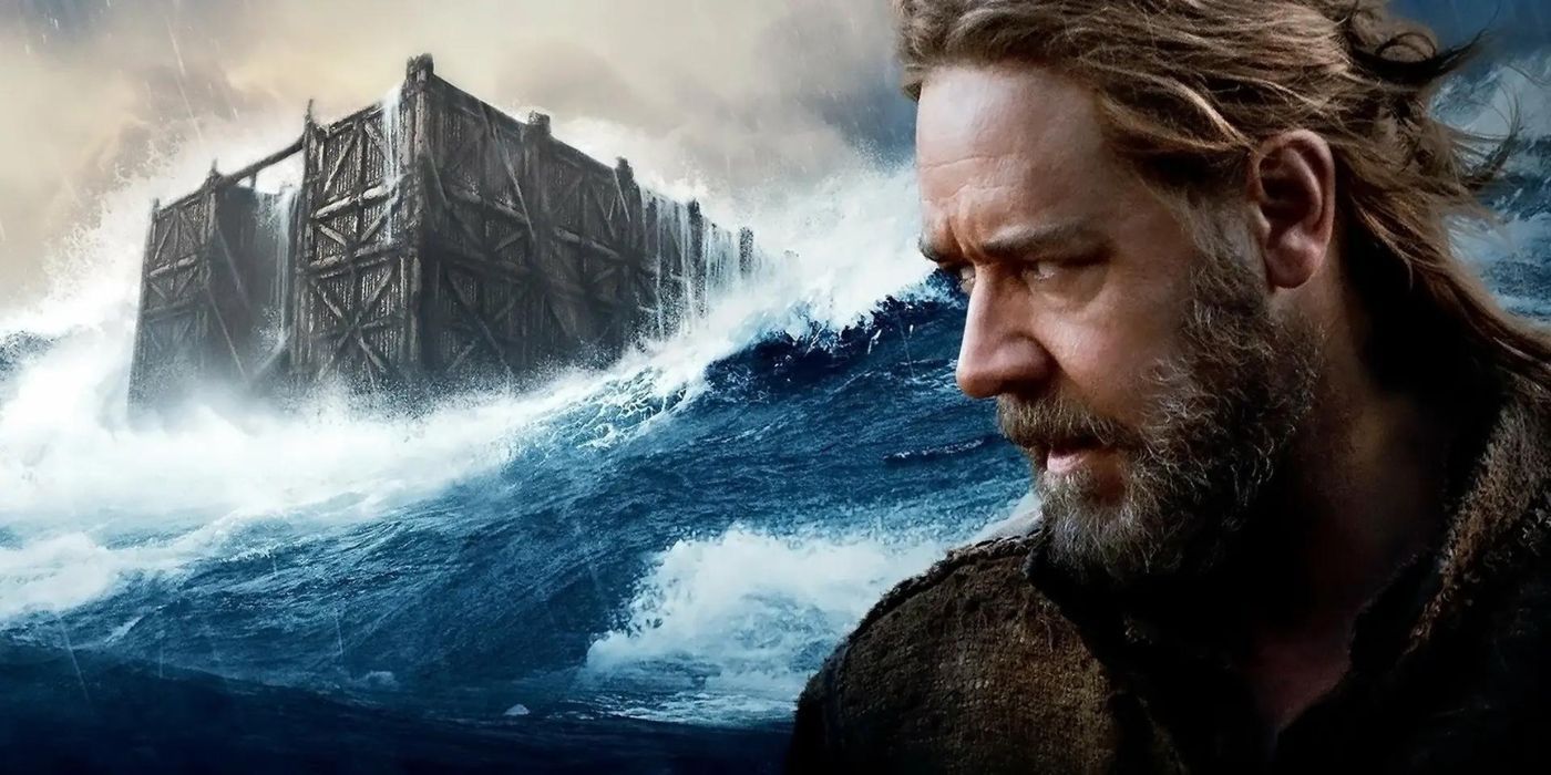 Russell Crowe as Noah on the poster for Noah.
