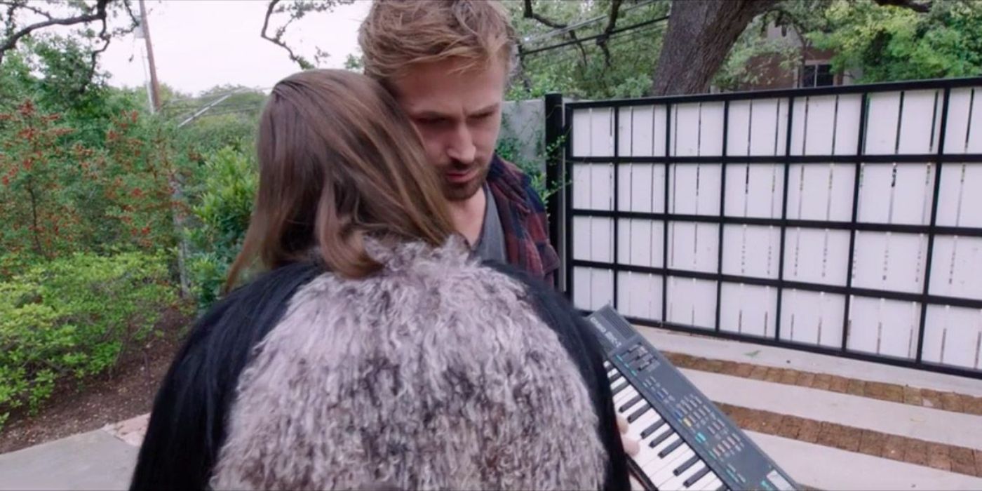 Ryan Gosling with a keyboard in Song to Song