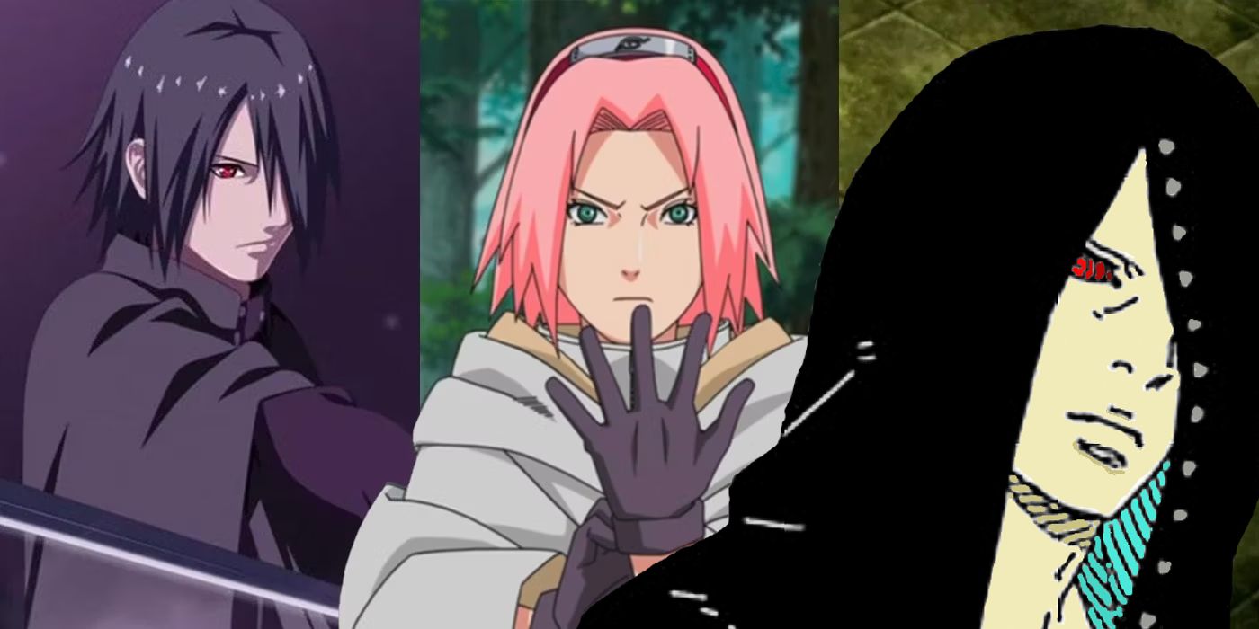 Sakura with Sasuke and his clone Hidari