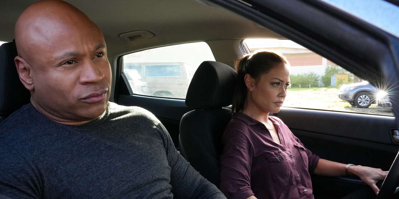 Sam and Jane in a car in NCIS Hawaii